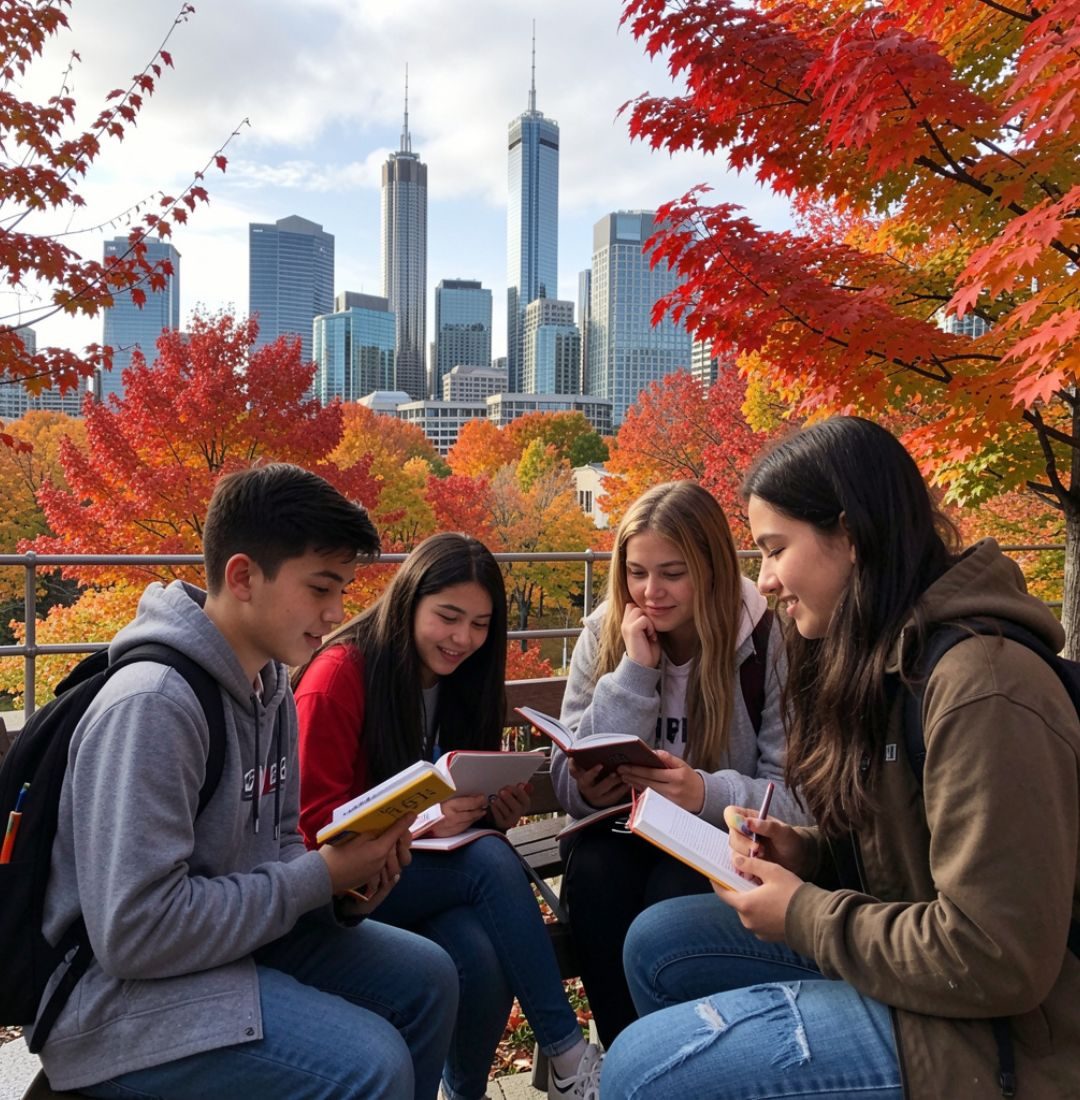 study with student in canada